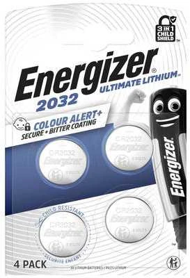 Baterija - Energizer Ultimate Lithium CR2032 3V 16g 4 Pakas