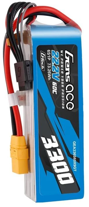 Akumuliatorius Lipo Gens Ace G-Tech 3300mAh 22.2V 60C 6S1P XT90