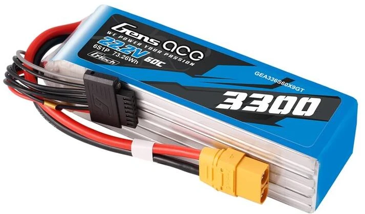 Akumuliatorius Lipo Gens Ace G-Tech 3300mAh 22.2V 60C 6S1P XT90