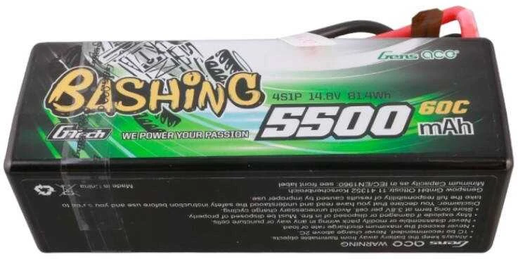 Gens ace G-Tech 5500mAh 4S1P 14.8V 60C HardCase RC automobilio Lipo baterija