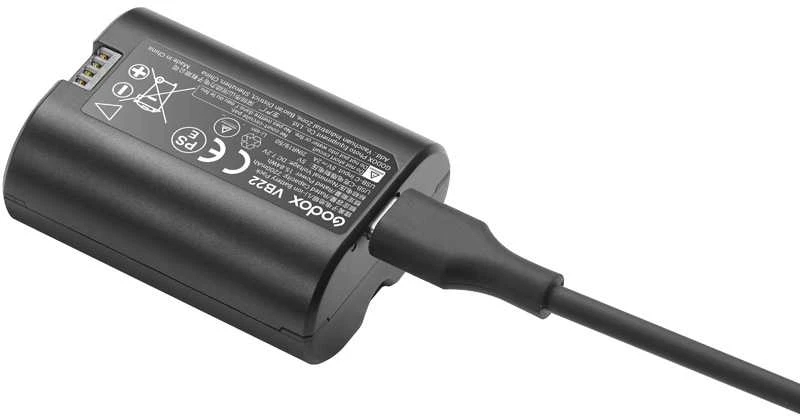 Baterija - Godox VB 22 7.2V 2200mAh Ličio jonų Įkraunama Juoda