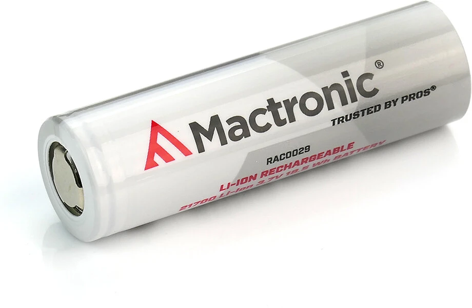 Baterija - Mactronic 21700 5000mAh 3.7V Li-Ion Elementas Su Apsauga Juoda