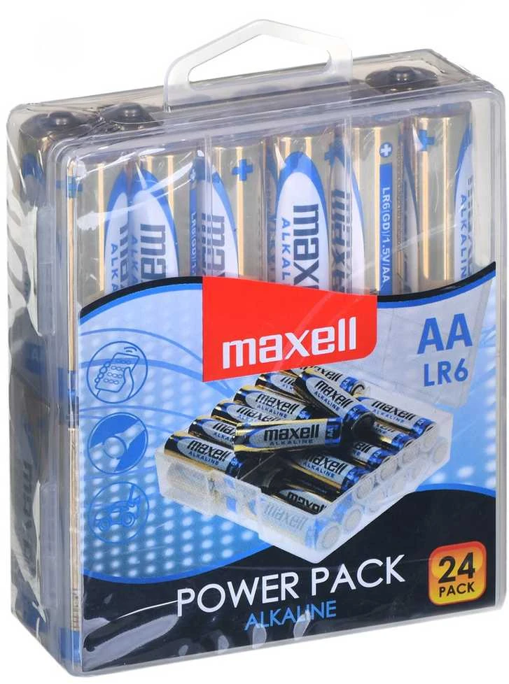 Maxell AA šarminių baterijų rinkinys dėžutėje