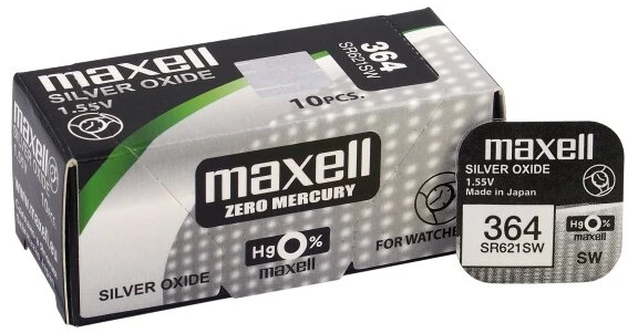 Baterija - Maxell 364 SR621SW Laikrodžio Baterija, 1 vnt.