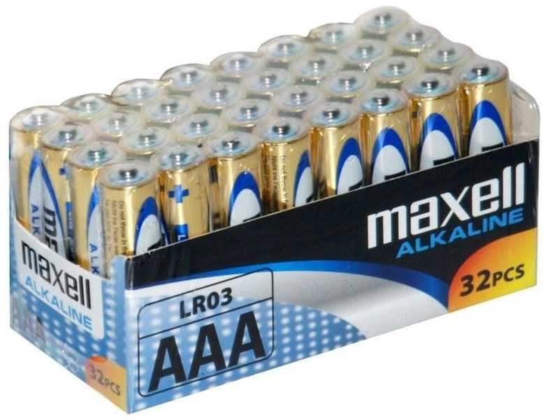 Alkalinė Baterija - Maxell LR03 AAA 32 Vnt. 1.5V