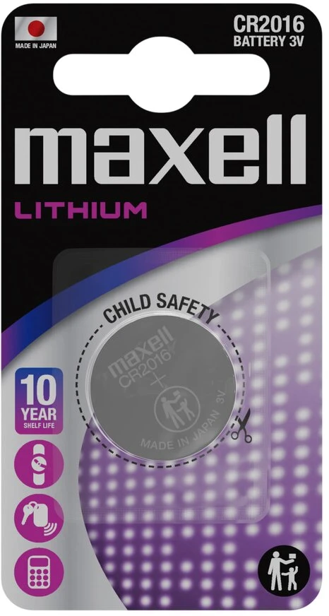 Baterija - Maxell CR2016 3 V Viena Mygtukinė Baterija