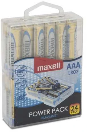„Maxell“ baterijos, AAA (LR03), šarminis, 1,5V, 24-pak / LR03-24