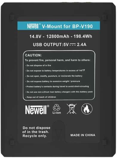 „Newell BP-V190 SLIM“ V tipo baterija