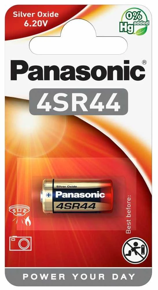 Baterija - Panasonic 4SR44 Sidabro Oksidas 6.2V 13mm x 25mm 14g