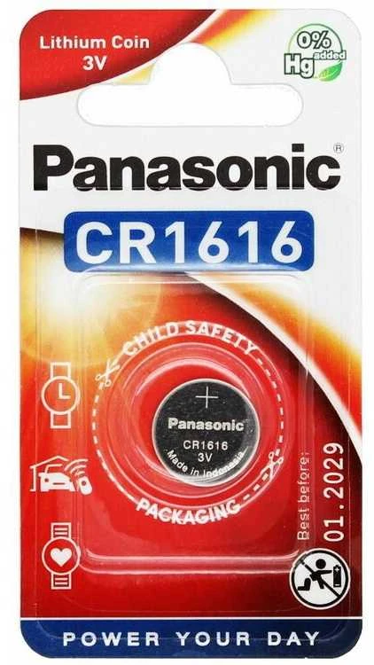 Panasonic elementas CR1616/1BP, 1 vnt.