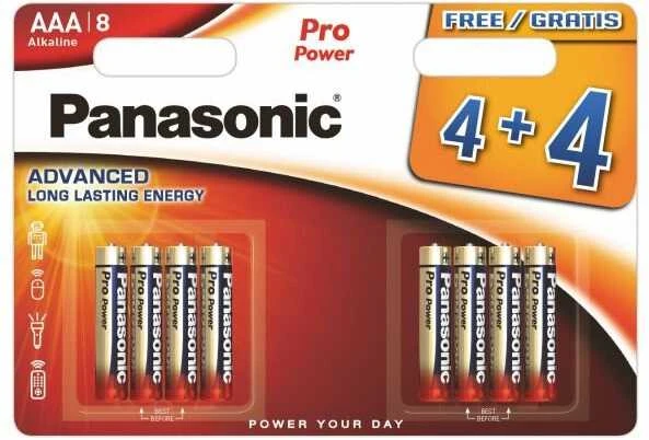 Panasonic AAA Pro Power baterijų komplektas 4+4