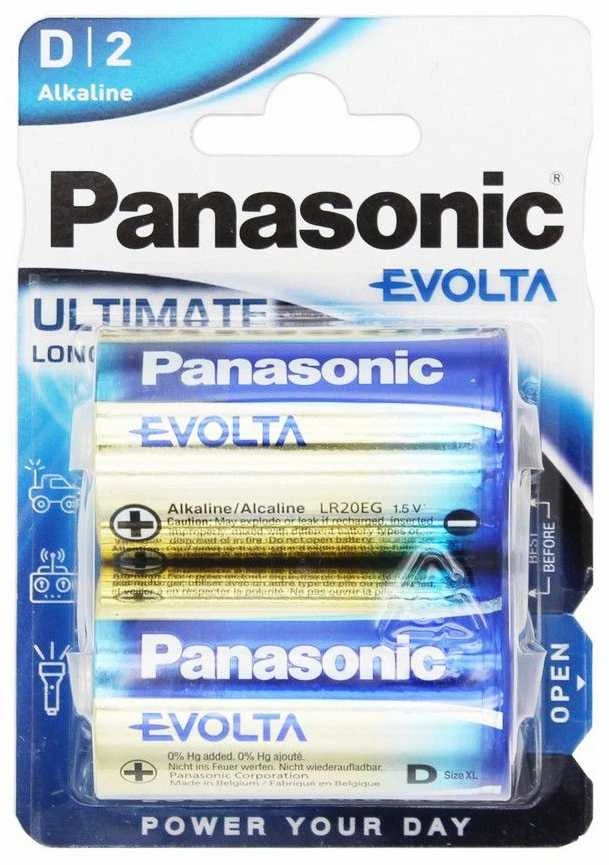 Panasonic LR20 D baterijos pakuotėje