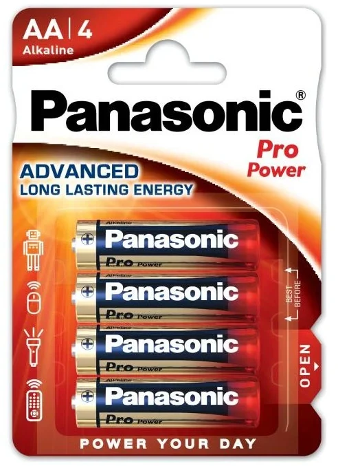 Elementai Panasonic PRO (AA) 4 vnt. (Nekraunama)