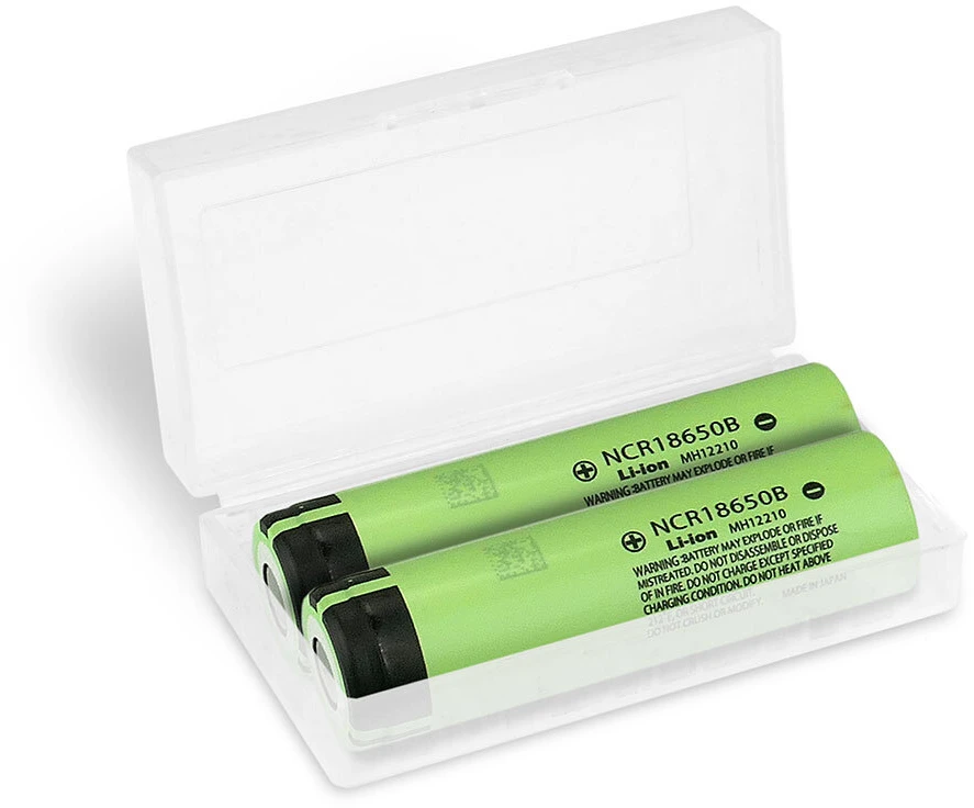 Baterija - Panasonic NCR18650B 3350mAh 3.6V Li-Ion Įkraunamos Baterijos Juoda