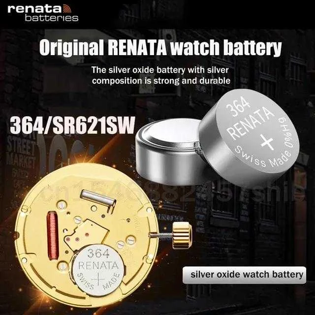 Baterija - Renata 364 MP-E (SR621SW) baterijos 10 vnt.