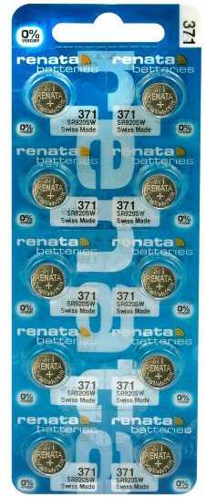 Baterija - Renata 371 SR920SW 1.55V 40mAh 10 vnt.
