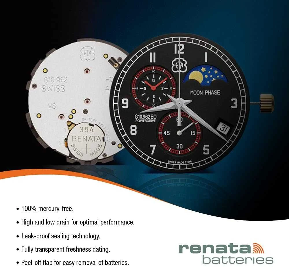 Baterija - Renata 397 (SR726SW) 1.55V Sidabro Oksidas 10 vnt.