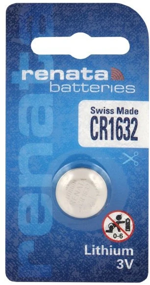 Baterija - Renata CR1632 3V 137mAh Ličio Monetos Elementas