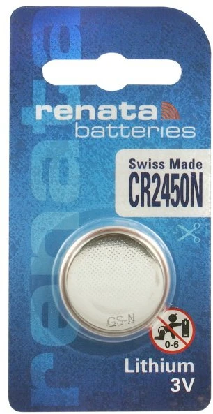 Baterija - Renata CR2450N Ličio Mygtukinė Baterija, 1 vnt.