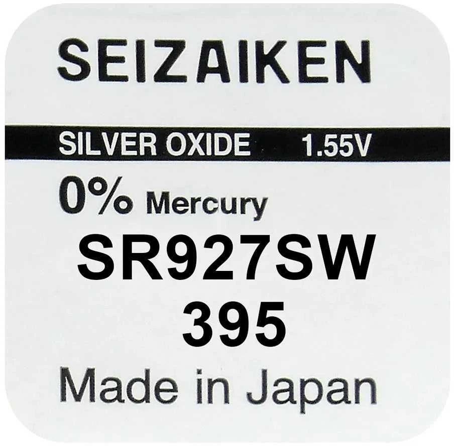 Baterija - Seizaiken 395 (SR927SW) Sidabro Oksidas 1.55V 10 Vnt.