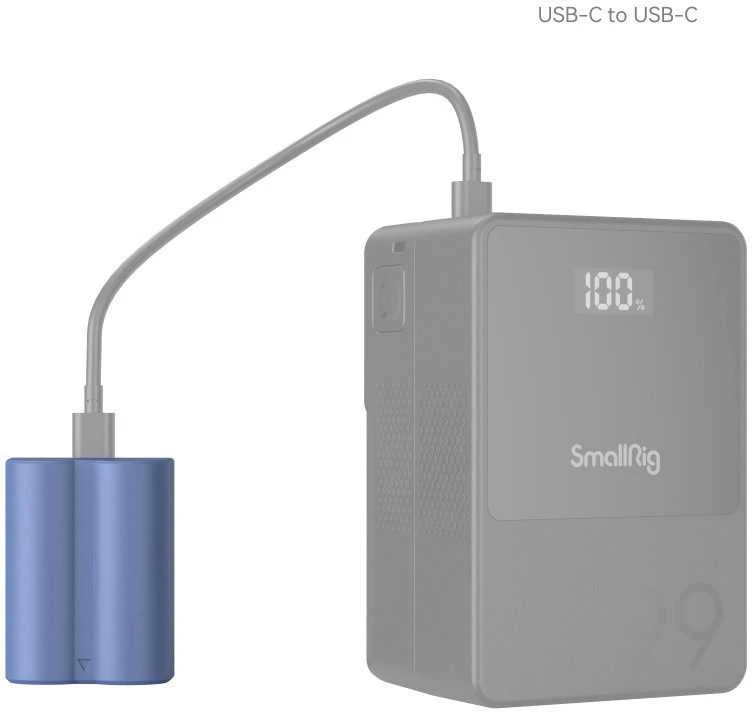 Baterija - SmallRig 4266 NP W235 2400mAh USB C Įkraunama Juoda