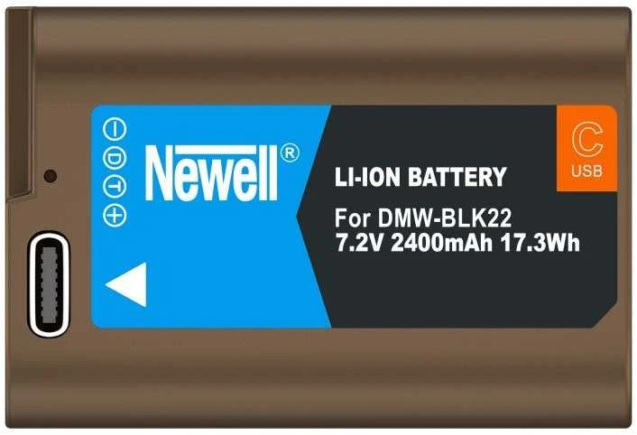 Newell baterija Panasonic DMW-BLK22 USB-C