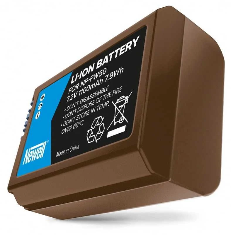Newell keičiama NP-FW50 USB-C baterija, skirta Sony