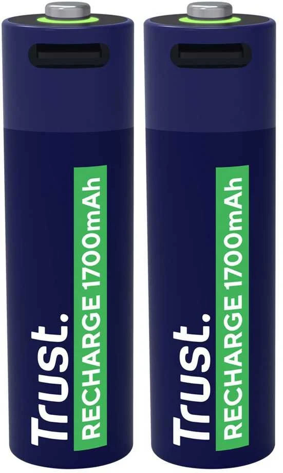 Baterija - Trust 25584 Įkraunama AA 1700 mAh 800 Ciklų