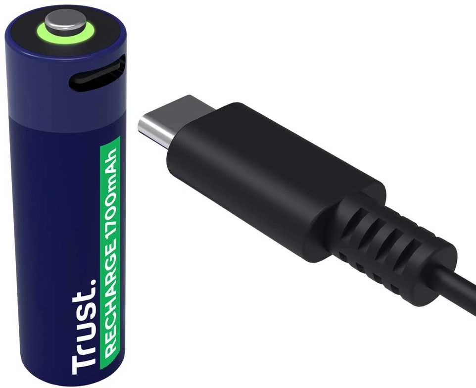 Baterija - Trust 25584 Įkraunama AA 1700 mAh 800 Ciklų
