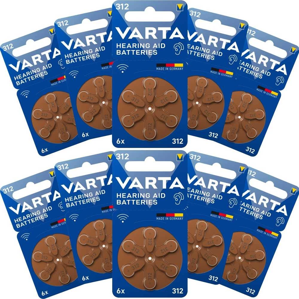 Elementai klausos aparatams Varta 312
