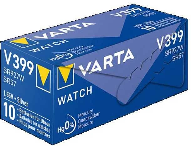 Varta 399 SR927W sidabro oksido laikrodžio baterijos 10 vnt.