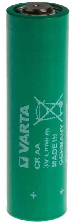 Varta CR AA ličio baterija, žalias korpusas
