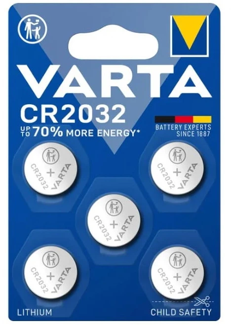Baterija - Varta CR2032 Ličio Monetų Baterija 3V 5 vnt