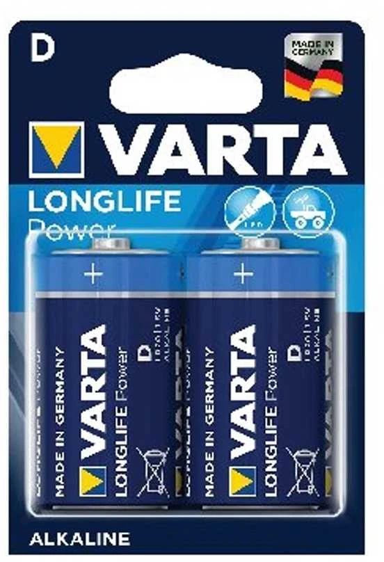 Varta Longlife Power LR20 D Alkaline Elementas. 2 Vnt. 