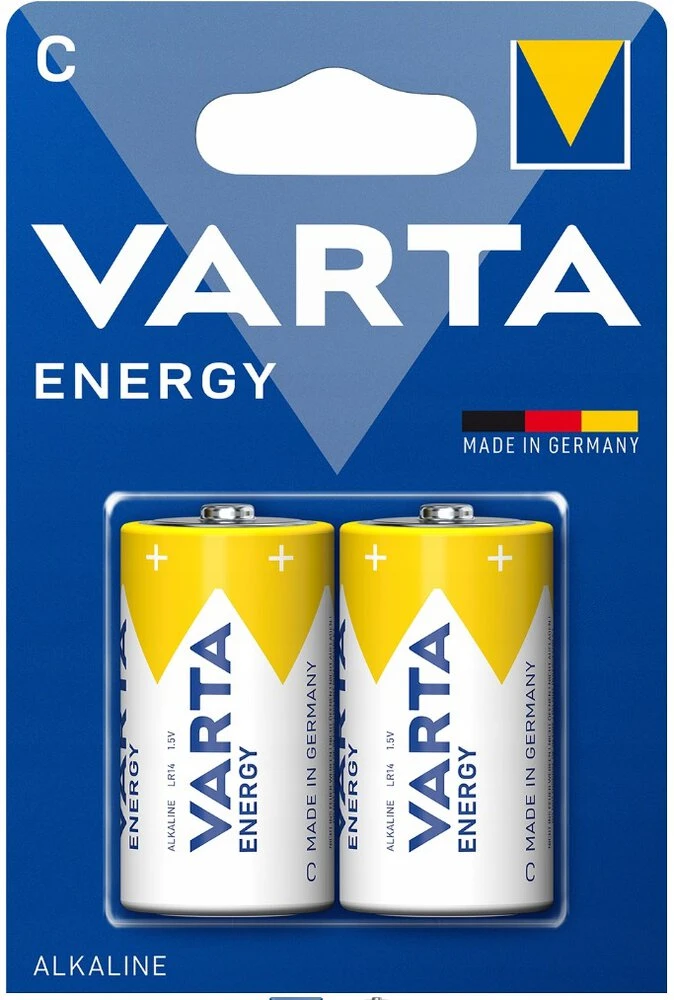 Dėklas Baterija - VARTA LR14 2BL Energijos Alkalinės Baterijos 2 Vnt