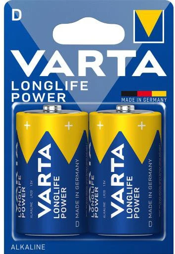 Baterija - VARTA LR20 Longlife Power 2BL 10% Daugiau Energijos