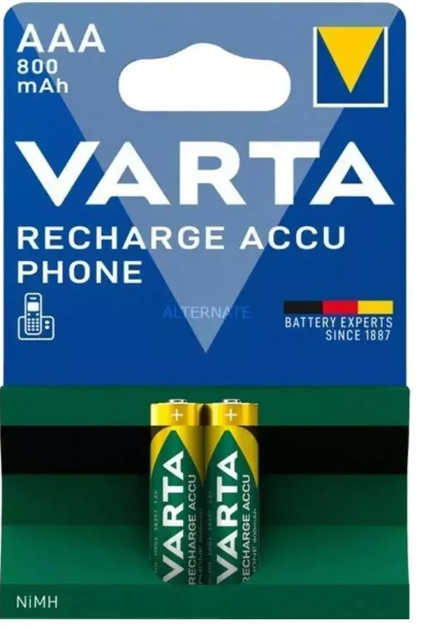Varta AAA 800mAh įkraunamos baterijos pakuotė