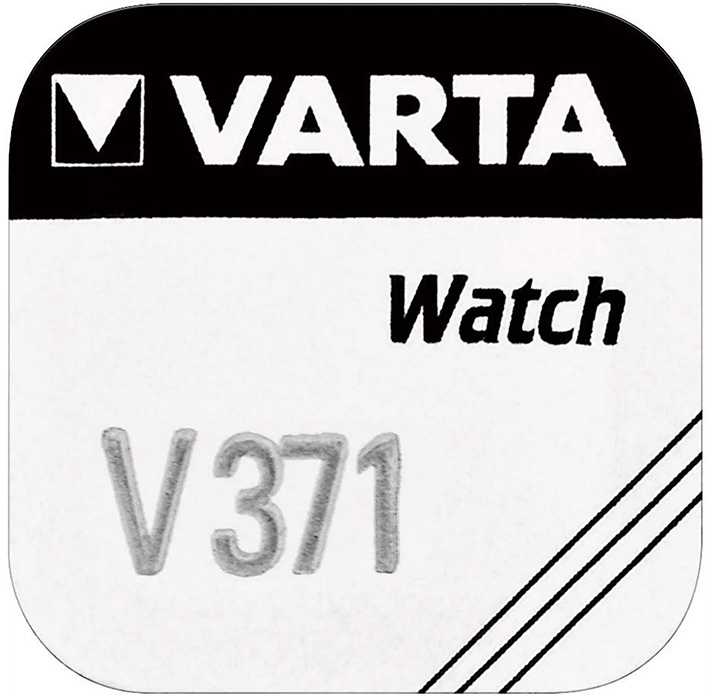 Baterija - Varta V371 Sidabro Oksidas 1.55V 9.5mm x 2.6mm 0.3g
