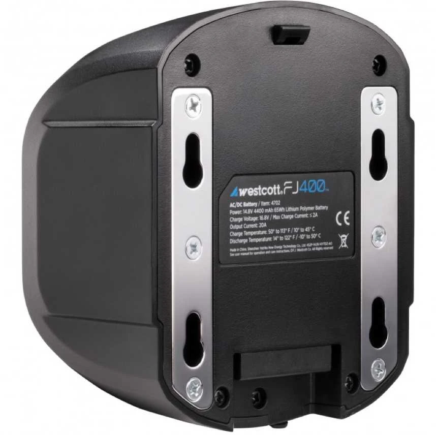 Baterija - Westcott FJ400 AC/DC Ličio Polimero Baterija 4400mAh 480 Blykstės Juoda