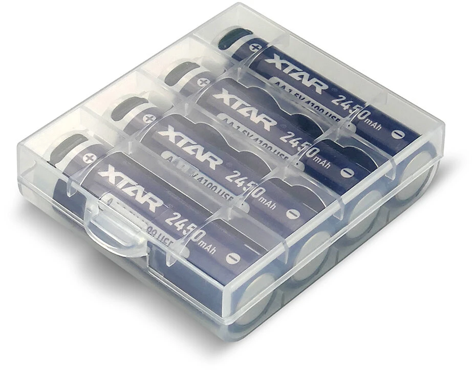 4x XTAR R6/AA 1.5V Li-ion 2450mAh USB-CBOX
