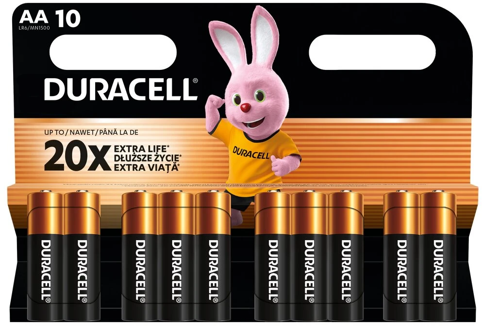 BATTERIES DURACELL AA 10VNT