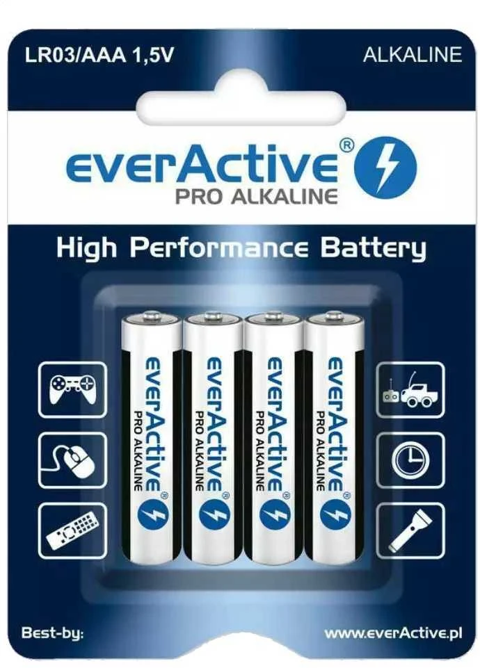 Baterijos - Everactive Pro 4lr61 4p Pilkos