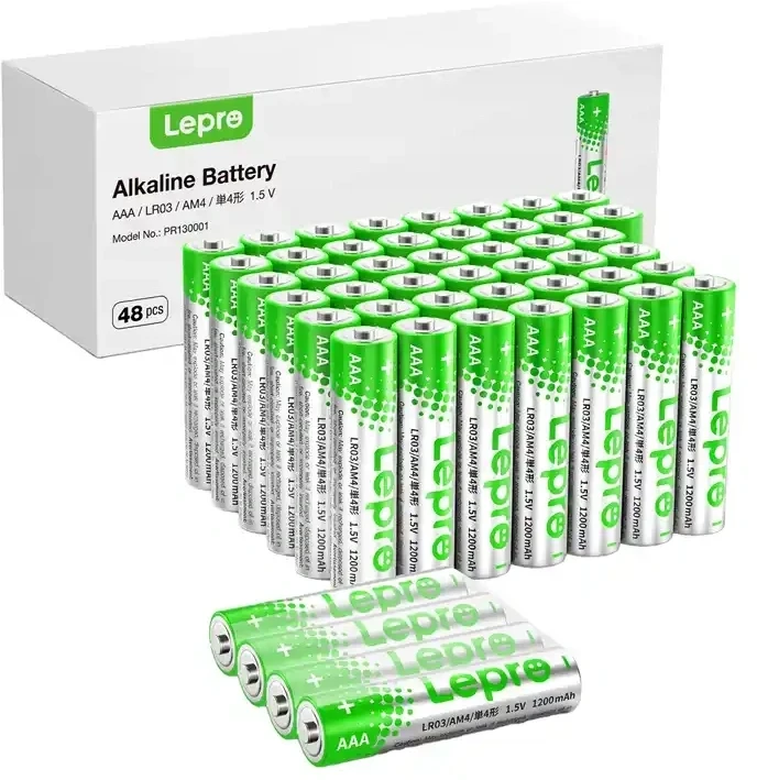 LEPRO 130001-48 AAA R3 Alkaline Batteries, 48-Pack