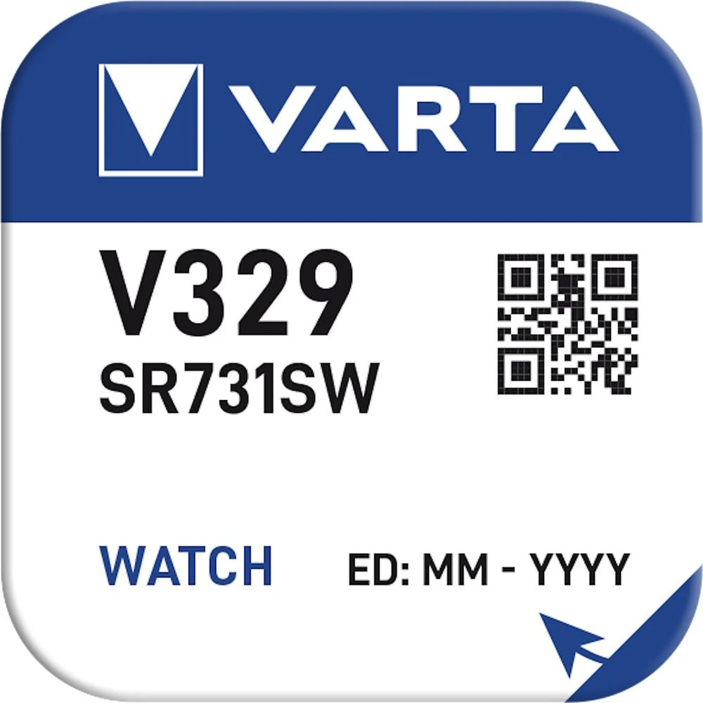 Baterijos - Varta 329 Sidabro oksidas 1,55V 10 vnt.