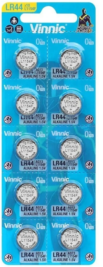 Baterijos Vinnic G13 LR1154 10 vnt.
