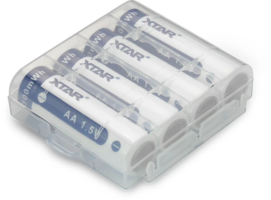 Baterijos – XTAR R6/AA 1,5 V 2 000 mAh įkraunamos ličio jonų baterijos, 4 vnt.