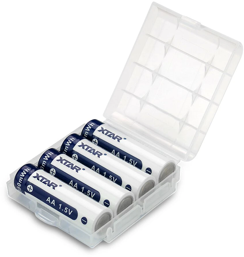 Baterijos – XTAR R6/AA 1,5 V 2 000 mAh įkraunamos ličio jonų baterijos, 4 vnt.