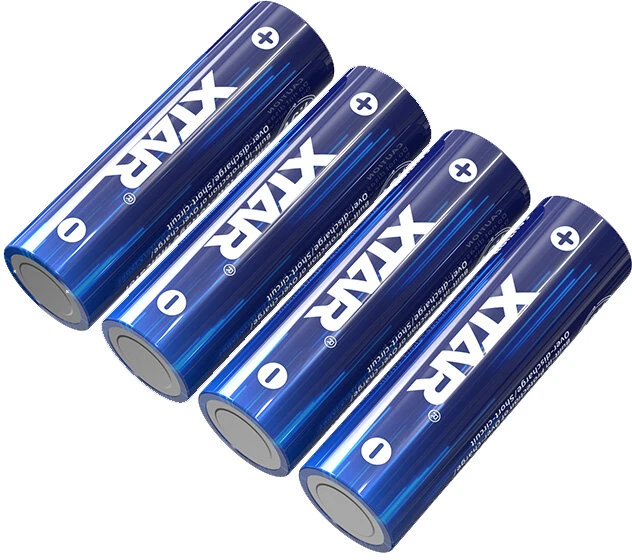 Baterijos – XTAR R6/AA 1,5 V 2500 mAh Įkraunamos Ličio Jonų Baterijos, 4 vnt.