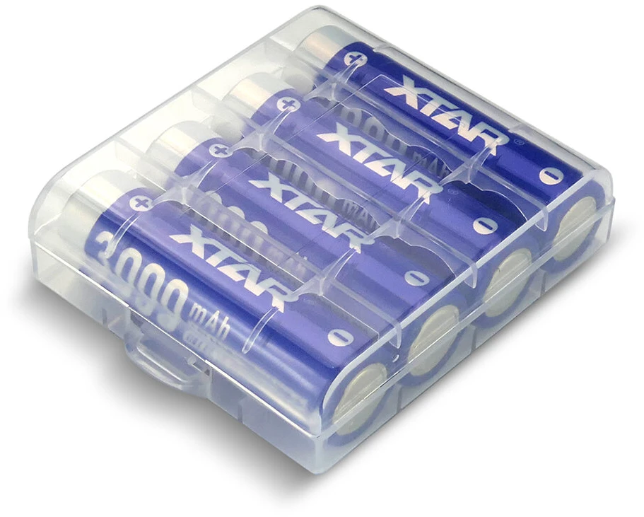 Baterijos – XTAR R6/AA 1,5 V ličio jonų 3 000 mAh × 4 vnt., USB-C dėžutė