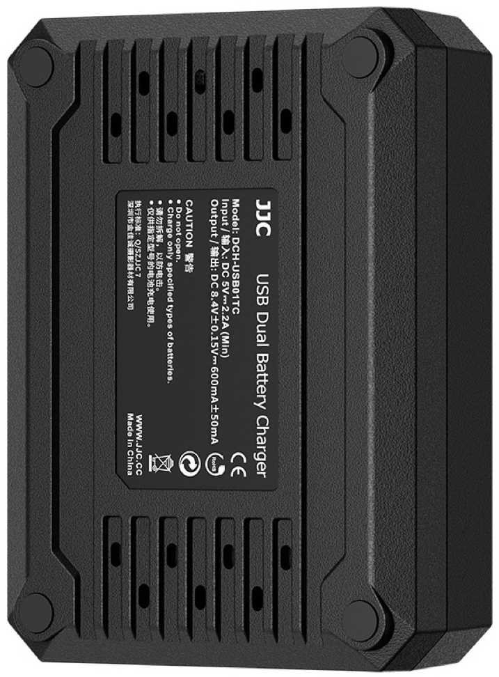 Baterijų Įkroviklis - JJC DCH ENEL14A USB Dual Baterija Charger For Nikon EN EL14/EN EL14A Juodas